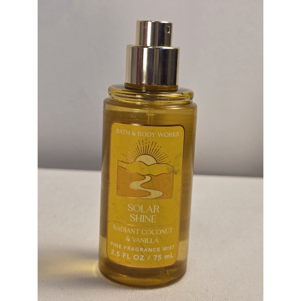 Bath & Body Works Solar Shine Travel Mist Coconut Vanilla Spray,2.5 oz